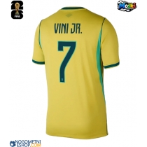 Moški Nogometni dresi Brazilija Vinicius Junior #7 Domači SP 2026 Kratek Rokav